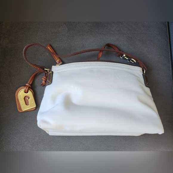 Dooney & Bourke White Nylon Shoulder Bag - Picture 3 of 5
